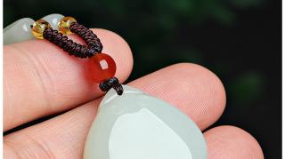 和田玉平安锁吊坠白玉富贵平安锁挂件男女款玉石饰品玉佩项坠 附鉴定